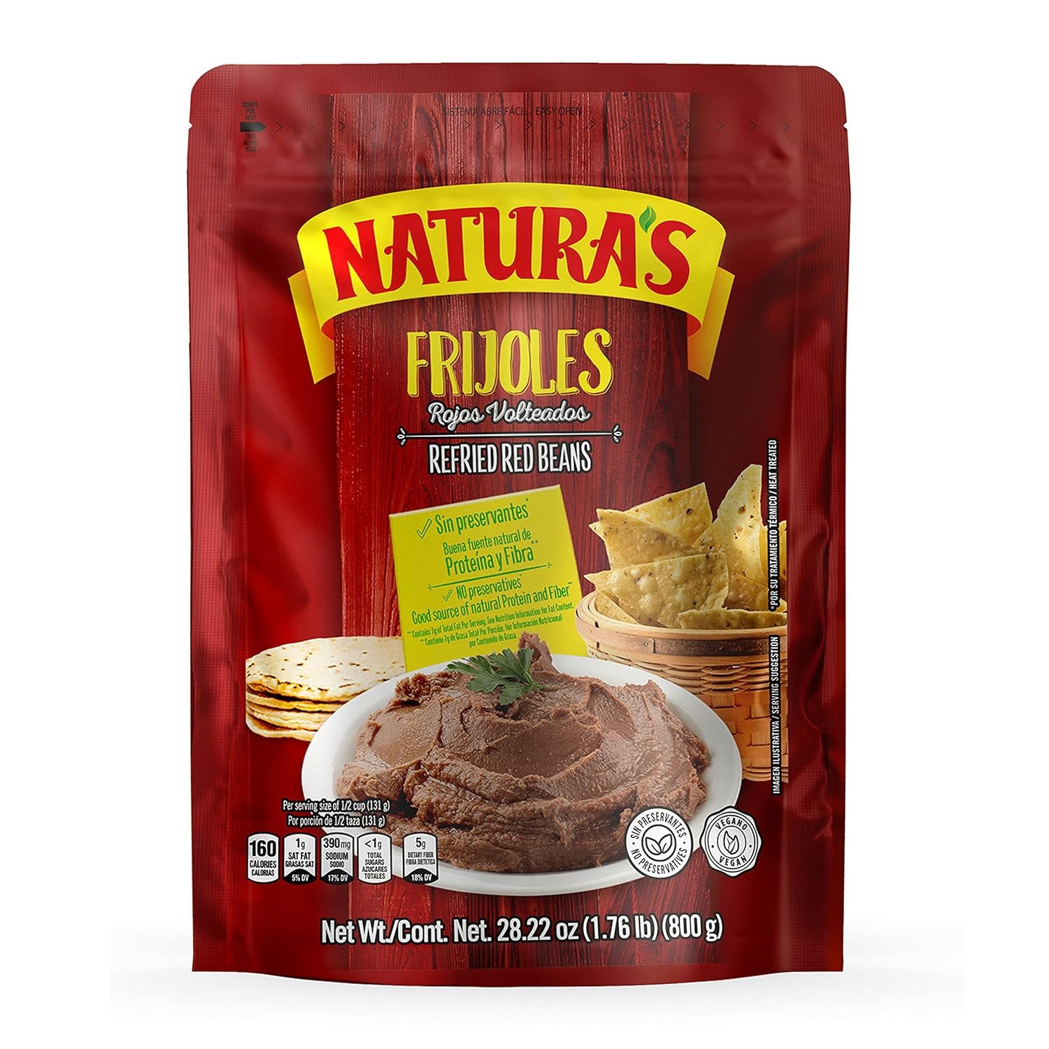 Naturas Refried Beans 750 gr