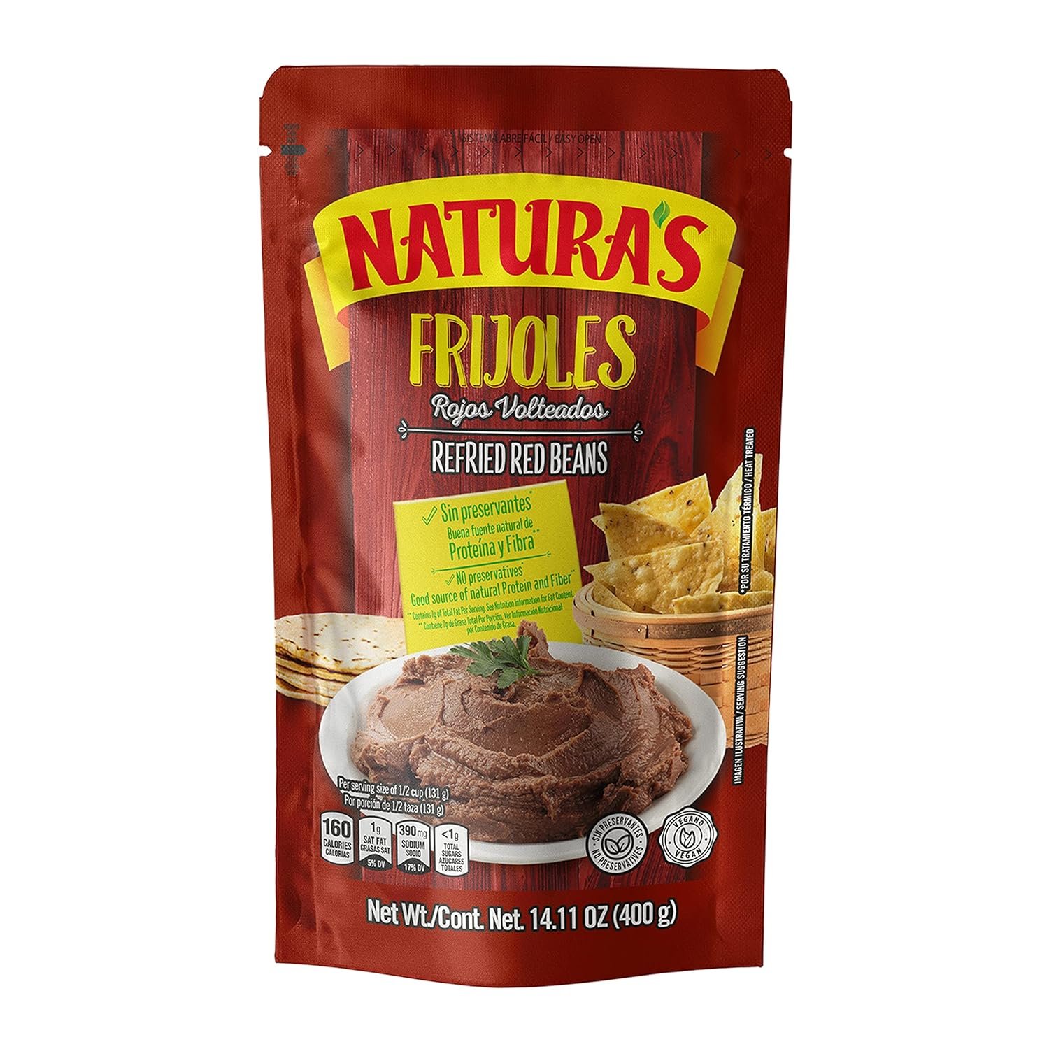 Naturas Refried Beans 380 gr