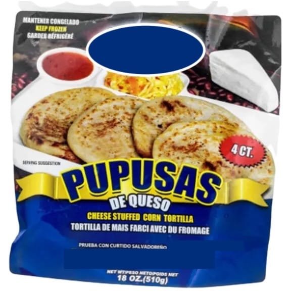 Pupusas de Queso Congeladas 4 unidades