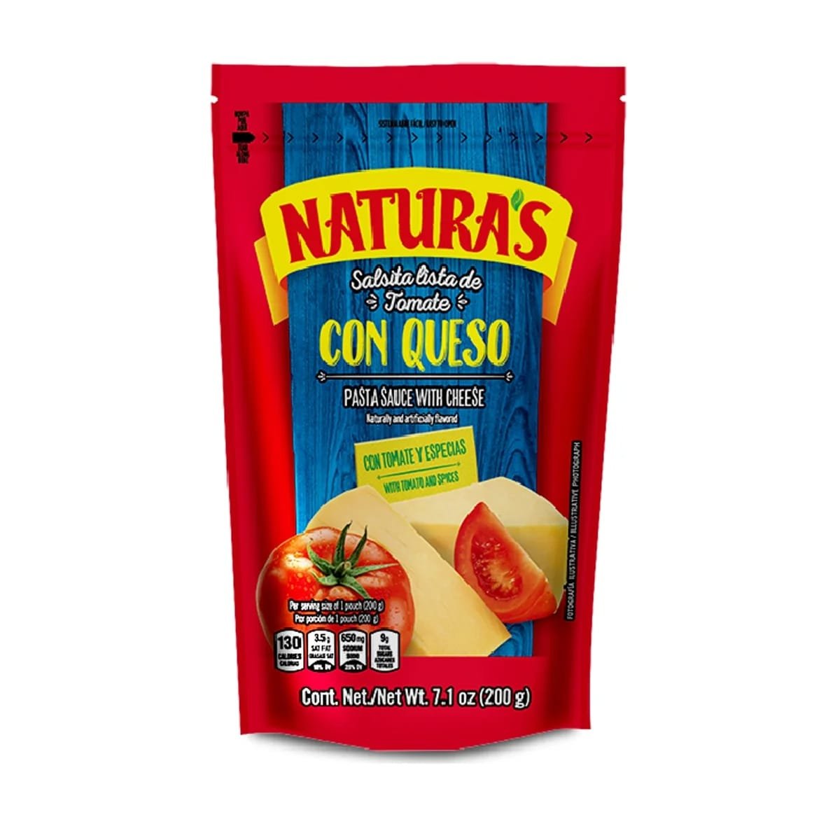 Naturas Cheese Tomato Sauce 200gr