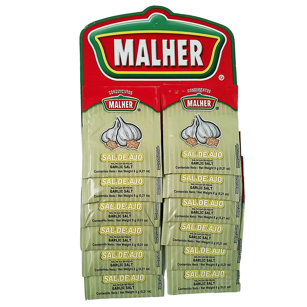 Malher Sal de Ajo Ristra 6 Pack Sobres